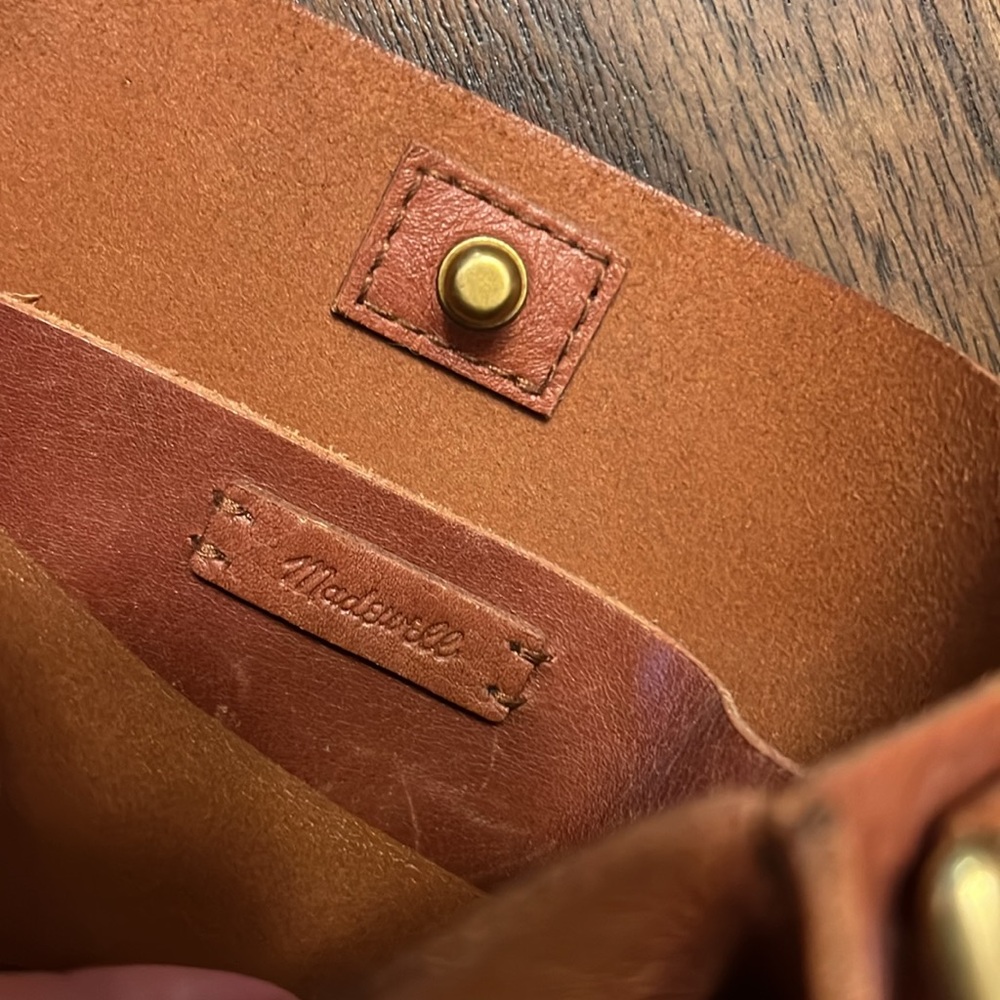 Madewell Brown Leather Crossbody Saddle Bag - Picture 3 of 4